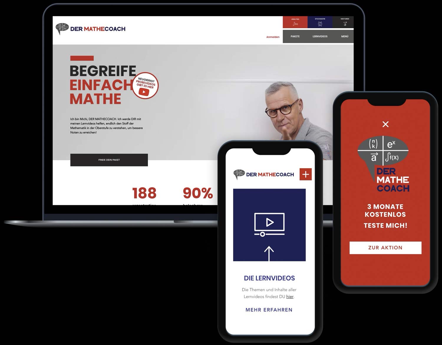 der mathe coach webseite laptop handy