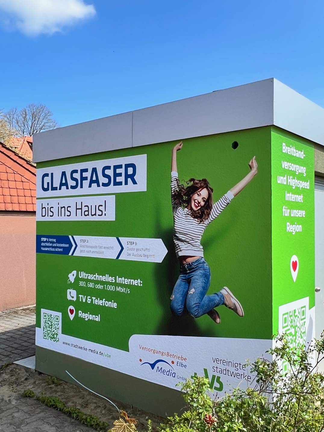 glasfaser bis ins haus - vereinigte stadtwerke